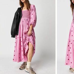 Free people Dahlia embroidered dress- XL